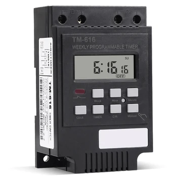 Better Load 30A Time Relay 7 Days Programmable Digital Timer Switch Relay Control Time 220V AC Din Rail Mount Black
Better Load 30A Time Relay 7 Days Programmable Digital Timer Switch Relay Control Time 220V AC Din Rail Mount Black