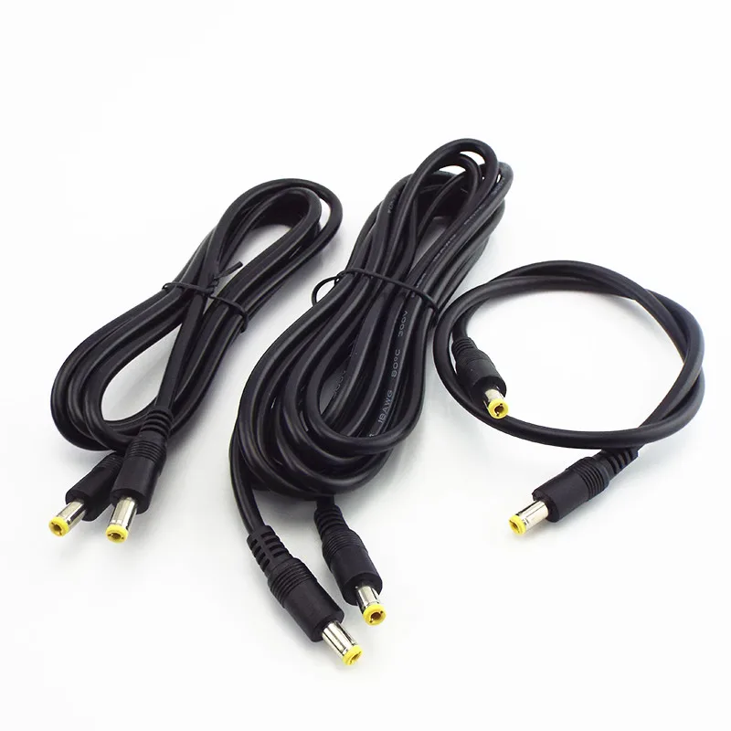 Description Picture 2 of item12V Male To Male Power DC Power Cord Adapter Extension Cable 0.5m 1.5m 3m CCTV Camera Extend Wire 5.5*2.5mm Plug Supply