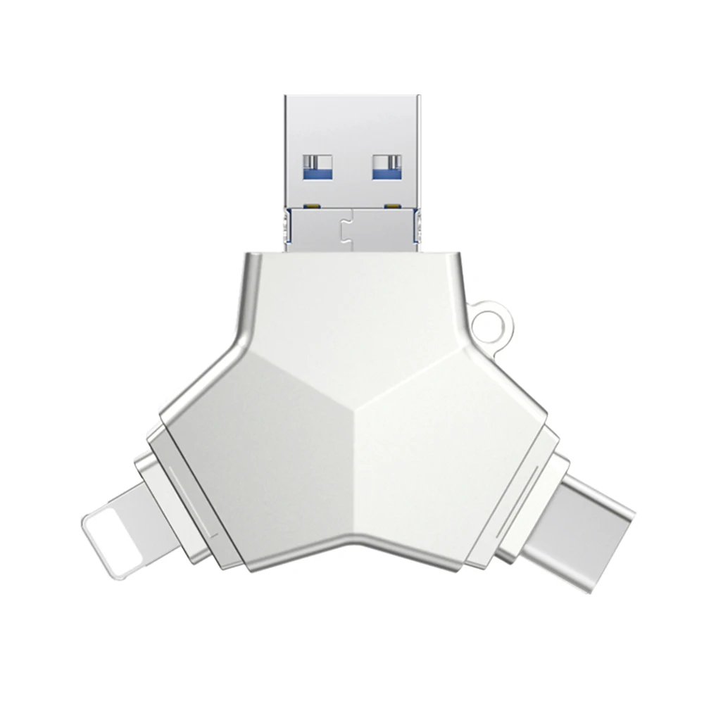 USB3-0 Mini Flash Drive 4 IN 1 USB3.0 & Type C & Micro Usb Stick OTG Pen Drive 32GB 64GB 128GB High Speed Pendrives
USB3-0 Mini Flash Drive 4 IN 1 USB3.0 & Type C & Micro Usb Stick OTG Pen Drive 32GB 64GB 128GB High Speed Pendrives