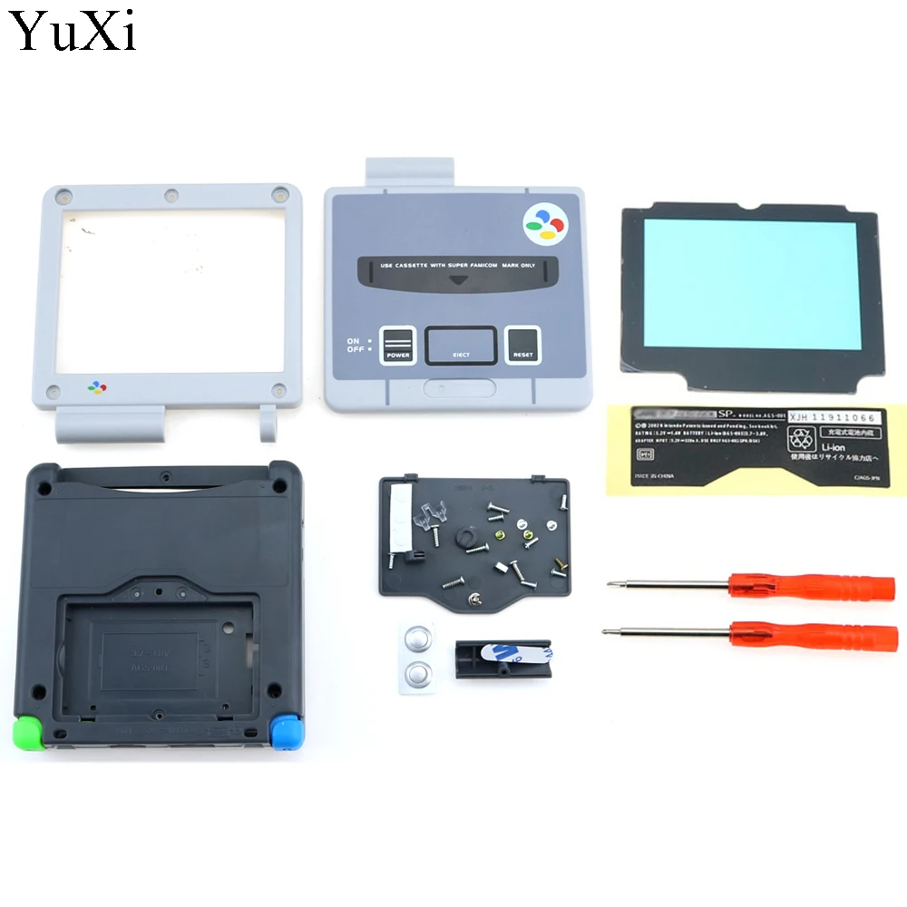 YuXi For GameBoy Advance SP Classic NES Limited Edition Replacement Housing Shell Screen Lens For GBA SP Housing Case Cover
YuXi For GameBoy Advance SP Classic NES Limited Edition Replacement Housing Shell Screen Lens For GBA SP Housing Case Cover