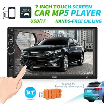 SWM 2DIN Car Stereo 7Inch A7 Double DIN Touch Screen Bluetooth AUX U Disk FM Radio RCA Audio In Dash Head Unit
SWM 2DIN Car Stereo 7Inch A7 Double DIN Touch Screen Bluetooth AUX U Disk FM Radio RCA Audio In Dash Head Unit