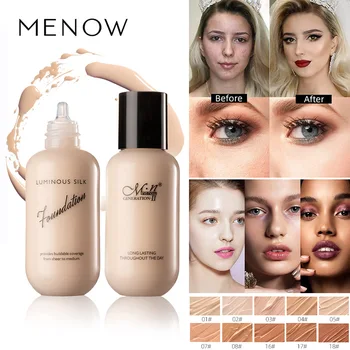 

Menow face makeup foundation cream F625 10 colors nude beige ivory pigment waterproof long lasting nude makeup concealer MN141