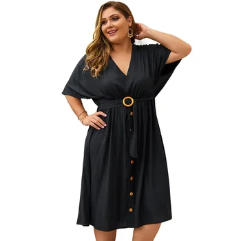 2020 Street Office Wear Batwing Sleeve Knee Length Plus Size Women Clothing Casual Dress
2020 Street Office Wear Batwing Sleeve Knee Length Plus Size Women Clothing Casual Dress