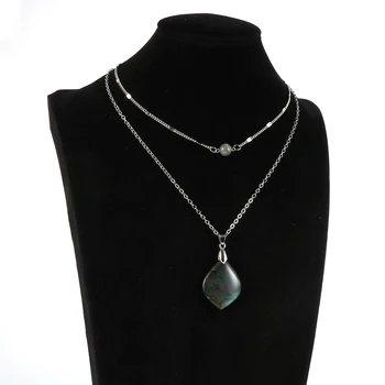 2020 Fashion Moonstone Pendant Necklace For Women Double Layer Natural Stone Chain Female Party Wedding Choker Necklace Jewelry
2020 Fashion Moonstone Pendant Necklace For Women Double Layer Natural Stone Chain Female Party Wedding Choker Necklace Jewelry