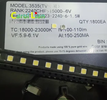 220 PCS replace FOR LG Innotek LED LED Backlight 2W 6V 3535 Cool white LCD Backlight for TV TV Application LATWT391RZLZK
220 PCS replace FOR LG Innotek LED LED Backlight 2W 6V 3535 Cool white LCD Backlight for TV TV Application LATWT391RZLZK