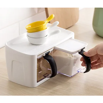 Home Tool Boxes Visible Spice Jar Organize Pepper Kitchen Storage With Handle Container Salt Condiment Seasoning Bottle
Home Tool Boxes Visible Spice Jar Organize Pepper Kitchen Storage With Handle Container Salt Condiment Seasoning Bottle