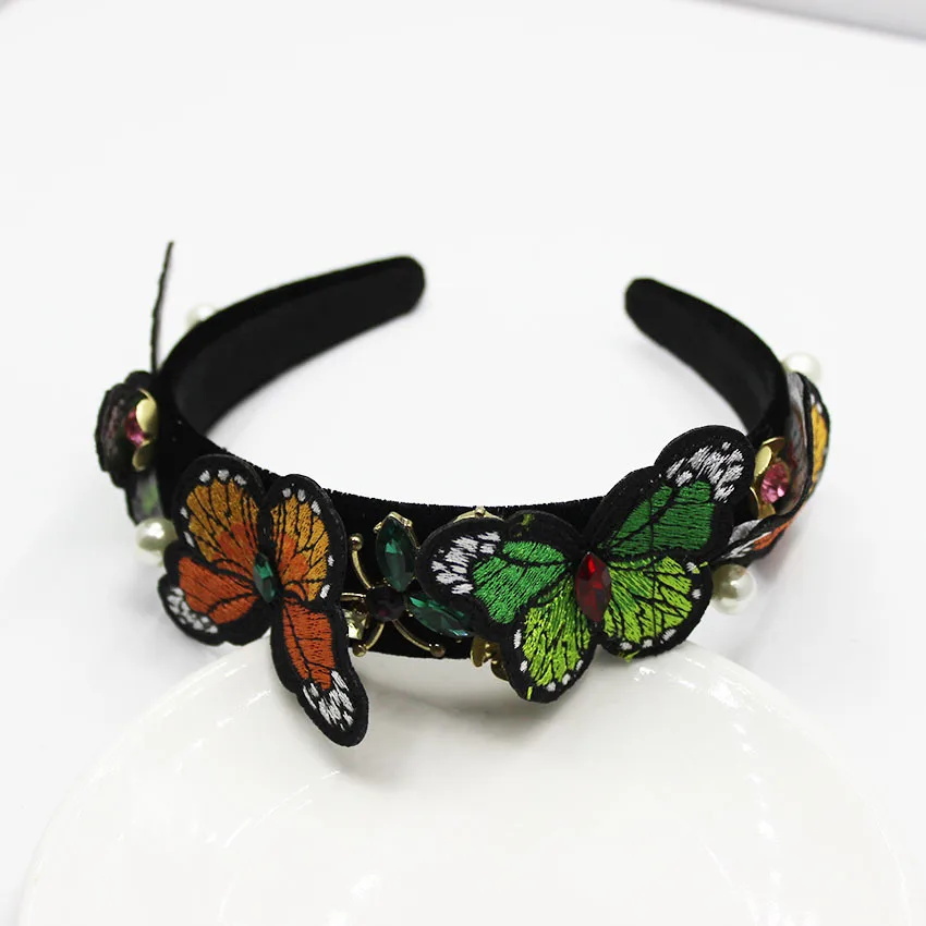 Pearl Baroque Headband Bee Butterfly Headband Pink Red Black Jeweled Headband Women Diamond Bridal Hair Accessories Rhinestone 
Pearl Baroque Headband Bee Butterfly Headband Pink Red Black Jeweled Headband Women Diamond Bridal Hair Accessories Rhinestone