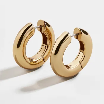 Simple Geometric Round Lock Buckle Gold Color Metal Brass Hoop Earrings For Women Party Punk Fashion Jewelry 2020 Factory Outlet
Simple Geometric Round Lock Buckle Gold Color Metal Brass Hoop Earrings For Women Party Punk Fashion Jewelry 2020 Factory Outlet