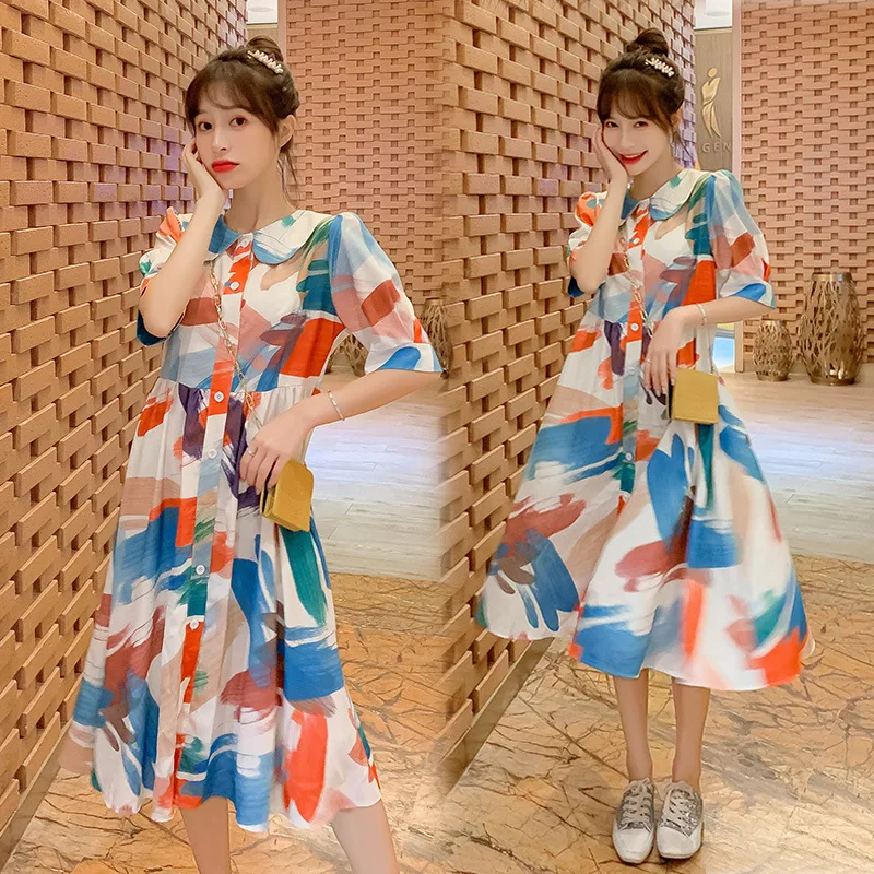 2019 New Style Fashion Pregnant Women Shirt Summer Short Sleeve Pregnant Women Colorful Chiffon Fold-down Collar Tops Large Size
2019 New Style Fashion Pregnant Women Shirt Summer Short Sleeve Pregnant Women Colorful Chiffon Fold-down Collar Tops Large Size