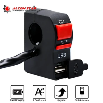 Aclonstar- 22mm 7/8" Motorcycle Handlebar Switch ON/OFF Button With USB Charger 4 Wire Connectors for Kawasaki KTM E-bike Quad
Aclonstar- 22mm 7/8" Motorcycle Handlebar Switch ON/OFF Button With USB Charger 4 Wire Connectors for Kawasaki KTM E-bike Quad