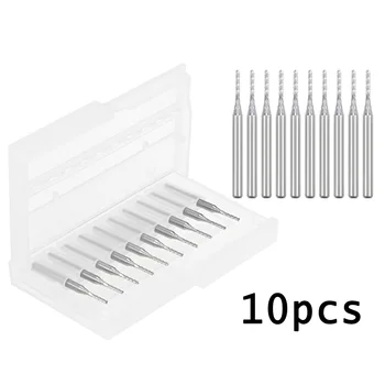 10pcs 1/8 Inch Shank 1.3mm Carbide End Mill Engraving Router Bit Tool Kit Titanium Coated Carbide End
10pcs 1/8 Inch Shank 1.3mm Carbide End Mill Engraving Router Bit Tool Kit Titanium Coated Carbide End