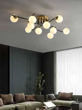 Modern Copper Chandelier Ceiling For Living Room Vintage Glass Ball Branch Light Fixture Creative Lusters Luminaire Lampara
Modern Copper Chandelier Ceiling For Living Room Vintage Glass Ball Branch Light Fixture Creative Lusters Luminaire Lampara