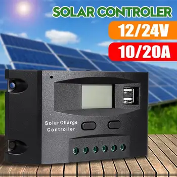 10A 20A Auto Solar Charge Controller 12V 24V Auto PWM LCD Dual USB Output Solar Cell Panel Regulator PV Home Battery Charger
10A 20A Auto Solar Charge Controller 12V 24V Auto PWM LCD Dual USB Output Solar Cell Panel Regulator PV Home Battery Charger