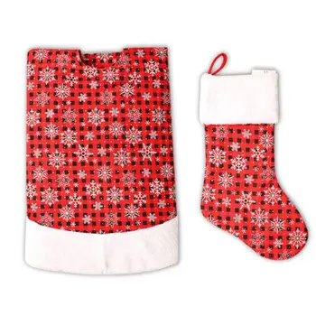 Non-Woven Christmas Tree Skirt 48 inches, Red and White Snowflakes Tree Skirts and christmas stocking for Christmas
Non-Woven Christmas Tree Skirt 48 inches, Red and White Snowflakes Tree Skirts and christmas stocking for Christmas