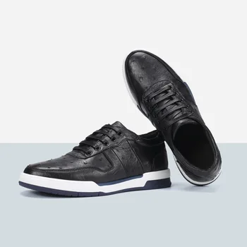 Authentic Real Ostrich Skin Soft Rubble Sole Men's Sneakers Genuine Leather Male Casual Lace-up Flats Shoes with Cow Skin Insole
Authentic Real Ostrich Skin Soft Rubble Sole Men's Sneakers Genuine Leather Male Casual Lace-up Flats Shoes with Cow Skin Insole