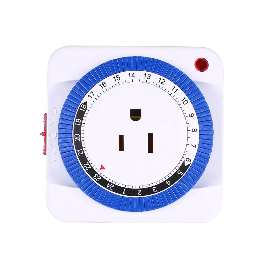 24 Hour Timer Energy Saver Socket in Mechanical Grounded Programmable Timer Switch Smart Switch Indoor Auto Power off US EU Plug
24 Hour Timer Energy Saver Socket in Mechanical Grounded Programmable Timer Switch Smart Switch Indoor Auto Power off US EU Plug
