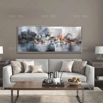 Colorful Abstract City View Bridge Sheet Oil Painting Canvas For Room Decor Modern 100% Handmade Picture Painting
Colorful Abstract City View Bridge Sheet Oil Painting Canvas For Room Decor Modern 100% Handmade Picture Painting