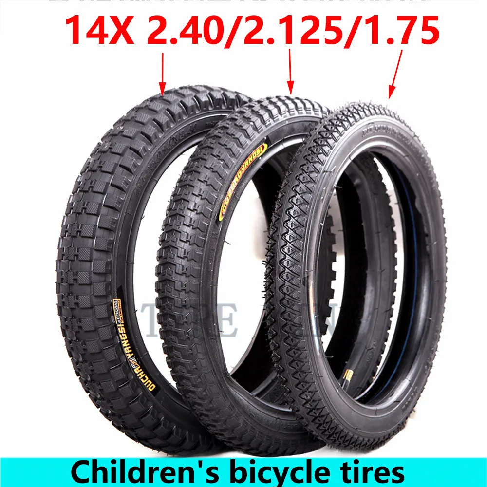 Description Picture 6 of itemChildren's Bicycle Tire 14 Inches 14X1.75/2.125/2.40 Bicycle Inner Tube Outer Tire Baby Carriage Tyre Accessories