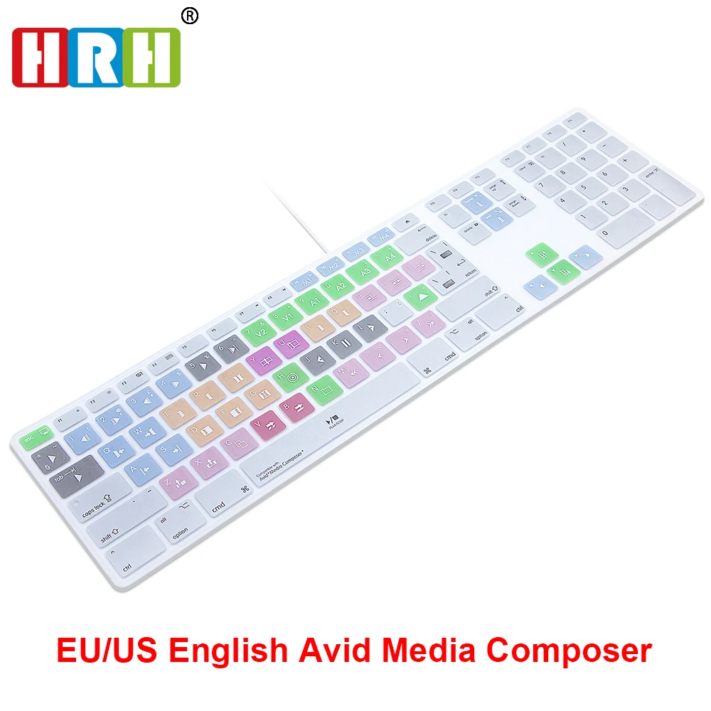 Avid Media Composer Hot keys Keyboard Cover Skin For Apple Keyboard with Numeric Keypad Wired USB for iMac G6 Desktop PC Wired
Avid Media Composer Hot keys Keyboard Cover Skin For Apple Keyboard with Numeric Keypad Wired USB for iMac G6 Desktop PC Wired
