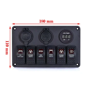 IP67 Rocker With Screws Switch Switch Panel Breaker Replacement Set Car Boat 6-Gang
IP67 Rocker With Screws Switch Switch Panel Breaker Replacement Set Car Boat 6-Gang