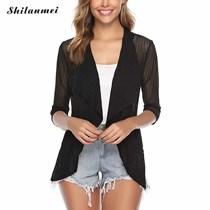 Transparent Blouses Cardigan Women 2019 Summer Shirt Mid Sleeve Sun Protection Clothing Cardigan Casual Solid Loose Cardigan
Transparent Blouses Cardigan Women 2019 Summer Shirt Mid Sleeve Sun Protection Clothing Cardigan Casual Solid Loose Cardigan