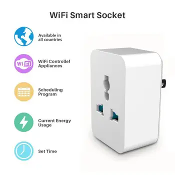 Universal Wifi + Bluetooth Socket Multi-function Conversion Energy Monitoring Socket 10A 16A Switch Socket For Alexa/Google Home
Universal Wifi + Bluetooth Socket Multi-function Conversion Energy Monitoring Socket 10A 16A Switch Socket For Alexa/Google Home