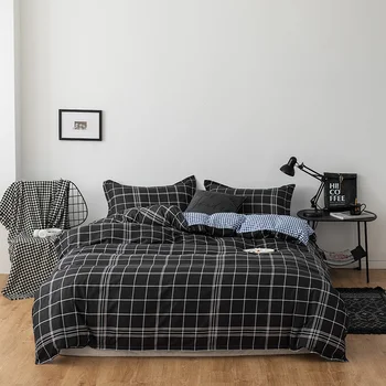 Black plaid Duvet Cover 200x230 Pillowcase 3Pcs,Blue and white grid Bedding Set,175x220 Quilt Cover,220x240 King Blanket Cover
Black plaid Duvet Cover 200x230 Pillowcase 3Pcs,Blue and white grid Bedding Set,175x220 Quilt Cover,220x240 King Blanket Cover