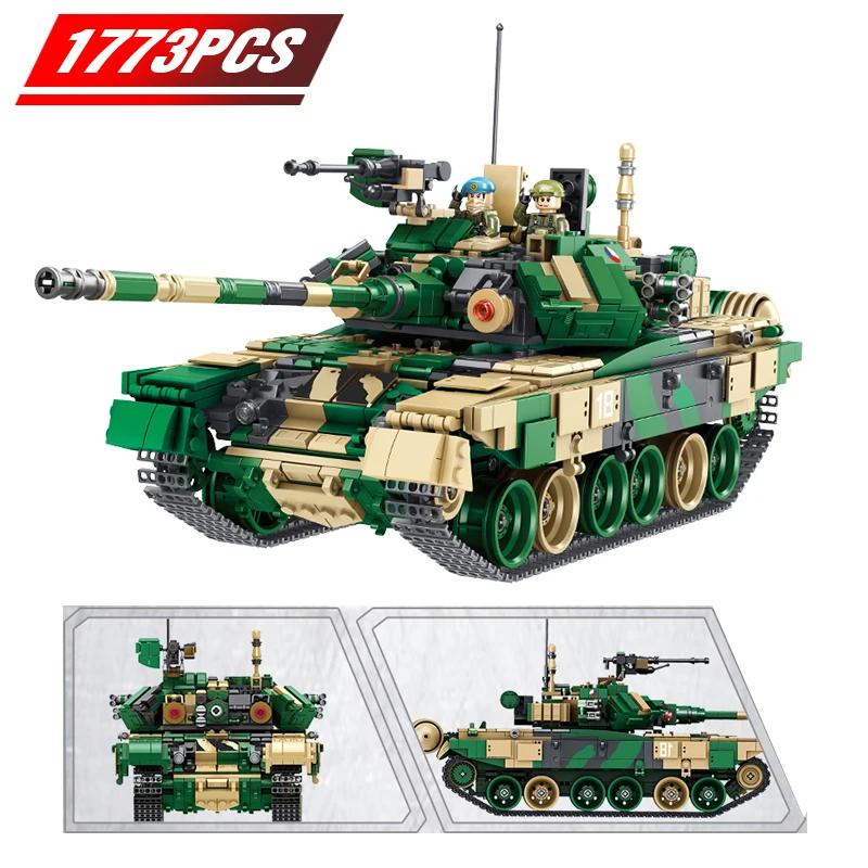 1773PCS WW2 Tank Russia TT90 Building Blocks for Legoing Technic Military Weapon Soldier Police Weapon Bricks Boy Toys for Kids
1773PCS WW2 Tank Russia TT90 Building Blocks for Legoing Technic Military Weapon Soldier Police Weapon Bricks Boy Toys for Kids