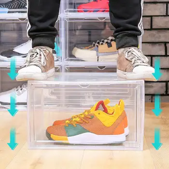 Clear Magnetic Stackable Dustproof Shoes Storage Container Display Box Organizer high quality storage box plastic display box
Clear Magnetic Stackable Dustproof Shoes Storage Container Display Box Organizer high quality storage box plastic display box