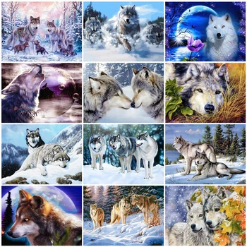 AZQSD Full Kits Diamond Embroidery Wolfs Mosaic 5D Cross Stitch Full Drill Diamond Painting Animal DIY Home Decoration
AZQSD Full Kits Diamond Embroidery Wolfs Mosaic 5D Cross Stitch Full Drill Diamond Painting Animal DIY Home Decoration