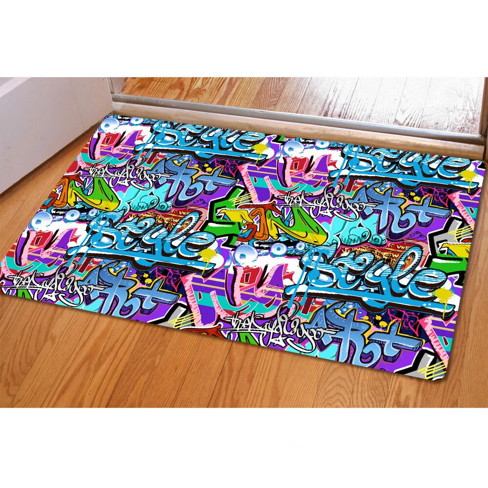 Sholisa Anti Slip Floor Bath Mat 3D Printed Graffiti Water Absorption Bathroom Carpet Rug Living Room Toilet Door
Sholisa Anti Slip Floor Bath Mat 3D Printed Graffiti Water Absorption Bathroom Carpet Rug Living Room Toilet Door
