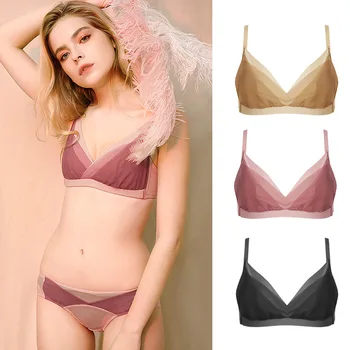 European and American High-end Seamless Non-wireless Bra New Thin Section Gathers Comfortable Sexy Underwear Suit Biustonosz
European and American High-end Seamless Non-wireless Bra New Thin Section Gathers Comfortable Sexy Underwear Suit Biustonosz