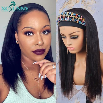 Light Yaki Straight Human Hair Wig With Headband Remy Brazilian Full Machine Made Wig For Black Women Easy To Install xcsunny
Light Yaki Straight Human Hair Wig With Headband Remy Brazilian Full Machine Made Wig For Black Women Easy To Install xcsunny