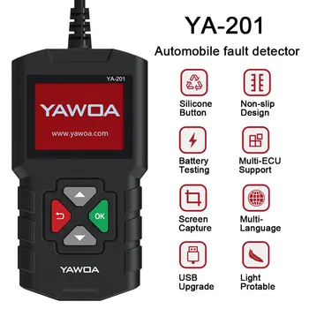 New YA-201 Obd2 Car Diagnostic Tool Automotive Scanner Engine Analyzer Tool Code Reader Obdii Scan Tool PK CR3001 car tools
New YA-201 Obd2 Car Diagnostic Tool Automotive Scanner Engine Analyzer Tool Code Reader Obdii Scan Tool PK CR3001 car tools