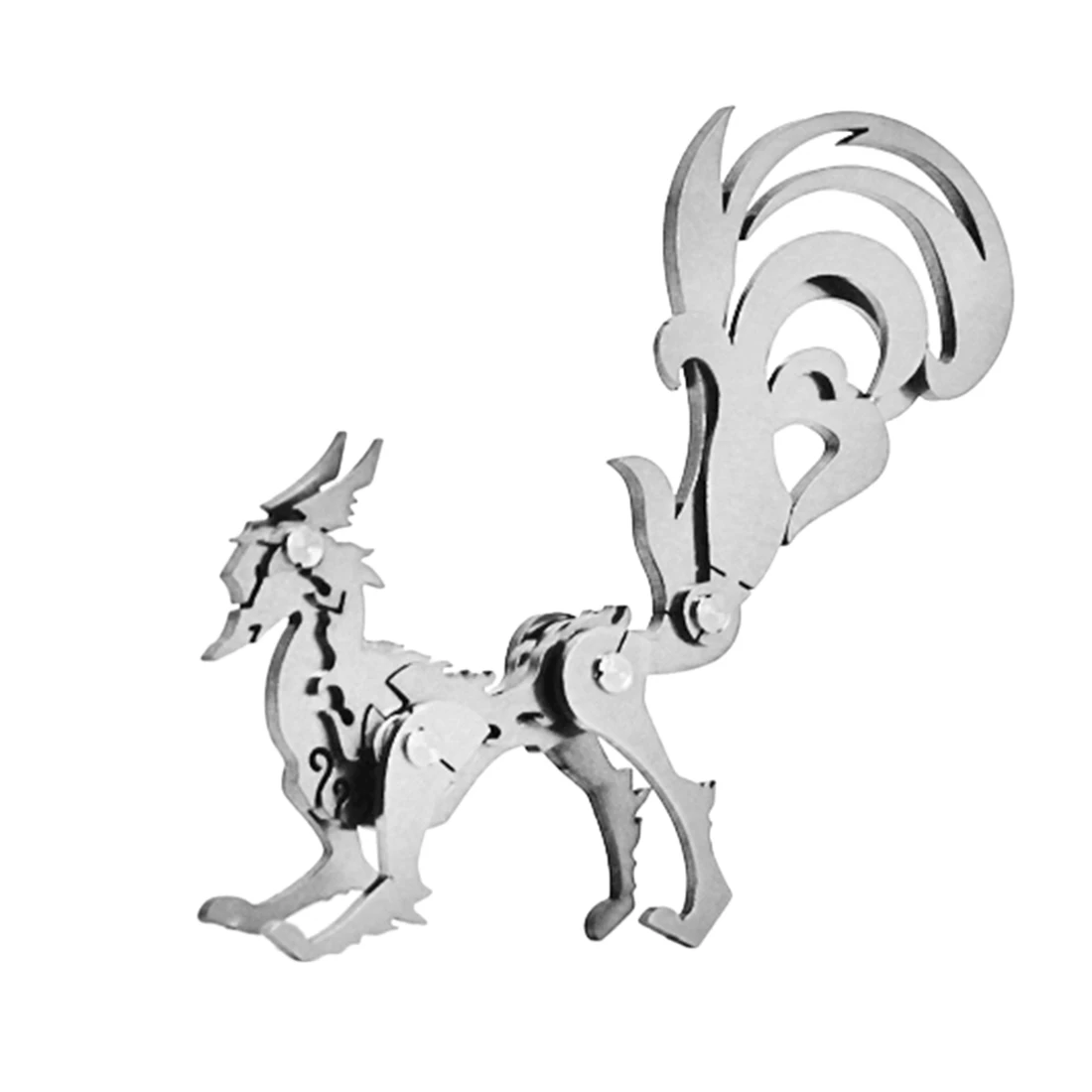 Surwish DIY Assembled Model Kit 3D Stainless Steel Assembled Detachable Nine-Tailed Fox Model Home Office Table Ornaments Gift
Surwish DIY Assembled Model Kit 3D Stainless Steel Assembled Detachable Nine-Tailed Fox Model Home Office Table Ornaments Gift