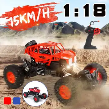 4WD RC Racing Car 1:18 2.4GHz Dual Motor Electric Remote Control Off Road Vehicle High Speed Toys with Light Crash-Resistance 
4WD RC Racing Car 1:18 2.4GHz Dual Motor Electric Remote Control Off Road Vehicle High Speed Toys with Light Crash-Resistance