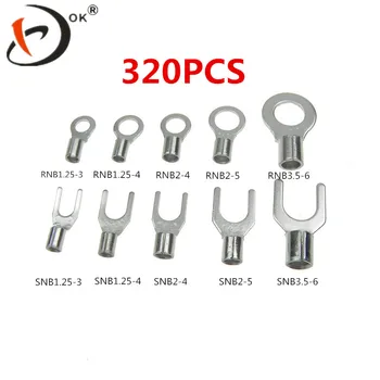 320pcs Fork U-type Car Modification Terminals Kit Spade Connector Splice Crimp Wire Terminals for Motorcycle Car GPS
320pcs Fork U-type Car Modification Terminals Kit Spade Connector Splice Crimp Wire Terminals for Motorcycle Car GPS