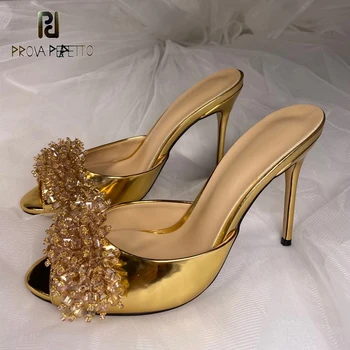 Golden Party High Heels Women Shoes New Fashion Spring Autumn Peep Toe Slip on Patent Leather Thin Heels Crystal Ladies Sandals
Golden Party High Heels Women Shoes New Fashion Spring Autumn Peep Toe Slip on Patent Leather Thin Heels Crystal Ladies Sandals