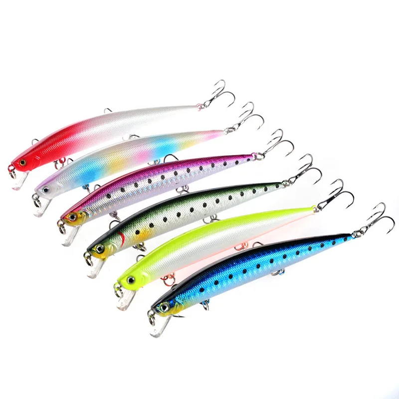 ABS Bionic Bait 6Pcs/set Artificial Plastic Hard Bait 12.5cm/12.5g 3D Eyes Sea Fishing Lure Swim bait Outdoor 6# Hook Wobbler
ABS Bionic Bait 6Pcs/set Artificial Plastic Hard Bait 12.5cm/12.5g 3D Eyes Sea Fishing Lure Swim bait Outdoor 6# Hook Wobbler