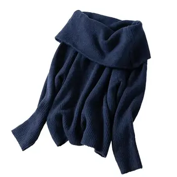 Women Sweater 2019 Autumn and Winter New Off-the-shoulder Two Wearing A Word Collar Loose Slim Sweater
Women Sweater 2019 Autumn and Winter New Off-the-shoulder Two Wearing A Word Collar Loose Slim Sweater