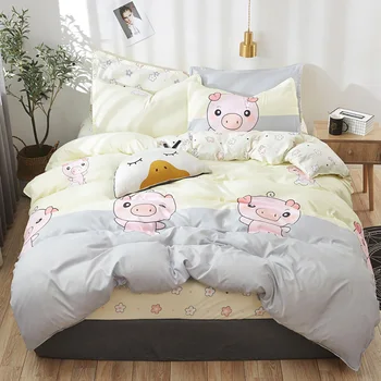 Thumbedding Cartoon Pig Bedding Set For Kids Cute Fashionable Duvet Cover Queen King Full Twin Single Unique Design Bed Set
Thumbedding Cartoon Pig Bedding Set For Kids Cute Fashionable Duvet Cover Queen King Full Twin Single Unique Design Bed Set