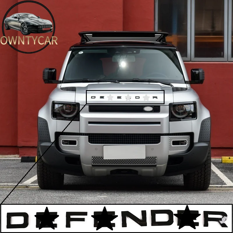 For Land Rover Defender 110 130 2020 ABS Chrome Car Front Engine Cover Rear Tailgate Logo Wordmark Decoration Stickers Accessory
For Land Rover Defender 110 130 2020 ABS Chrome Car Front Engine Cover Rear Tailgate Logo Wordmark Decoration Stickers Accessory