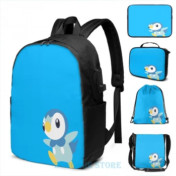 Funny Graphic print Piplup Design USB Charge Backpack men School bags Women bag Travel laptop bag
Funny Graphic print Piplup Design USB Charge Backpack men School bags Women bag Travel laptop bag