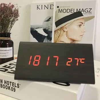 Sound Control Mute LED Electronic Wood Clock Multifunctional Smart Digital Alarm Clock JS23
Sound Control Mute LED Electronic Wood Clock Multifunctional Smart Digital Alarm Clock JS23