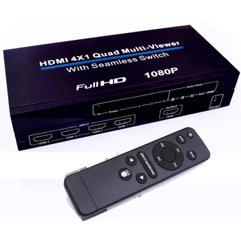 HDMI Quad Multi-Viewer HDMI Switcher 1080p HDMI Splitter Seamless IR Control 3D Support 5 Modes for PS3/PC/STB/DVD (Style 1)
HDMI Quad Multi-Viewer HDMI Switcher 1080p HDMI Splitter Seamless IR Control 3D Support 5 Modes for PS3/PC/STB/DVD (Style 1)