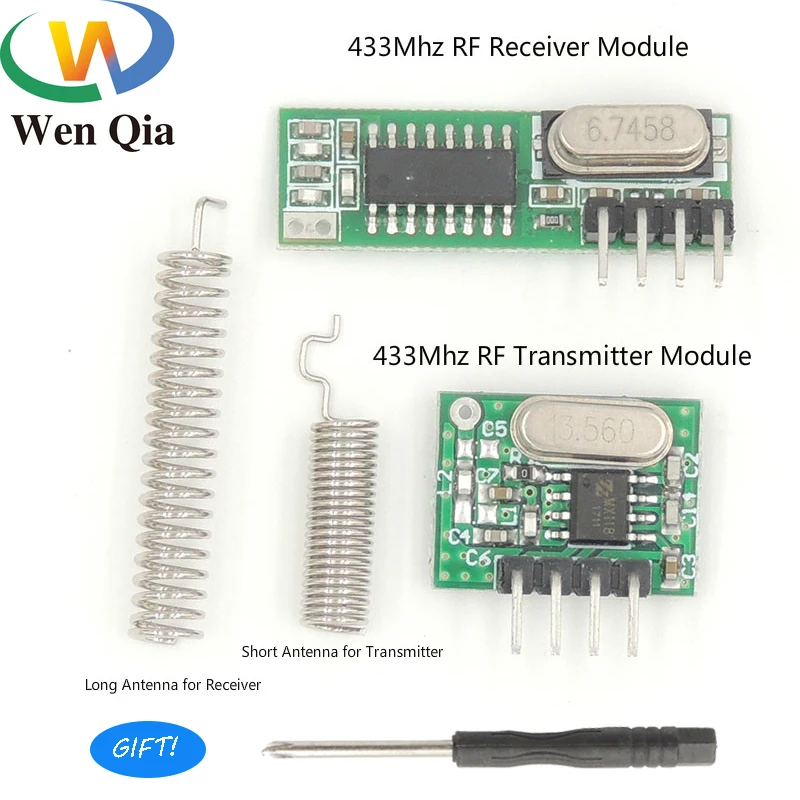 433Mhz DC 5V 2CH RF Relay Superheterodyne Wireless Remote Control Receiver Switch Module With Antenna For AskArduino UHF DIY Kit
433Mhz DC 5V 2CH RF Relay Superheterodyne Wireless Remote Control Receiver Switch Module With Antenna For AskArduino UHF DIY Kit