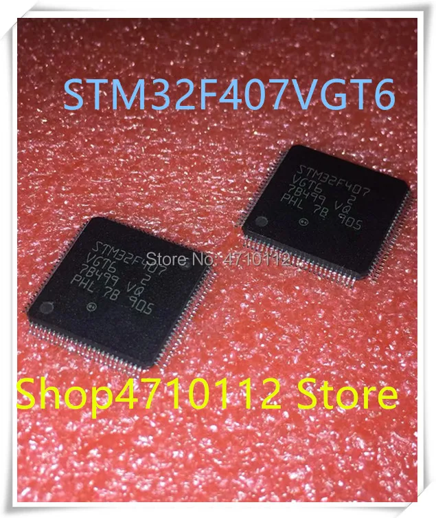 Новинка 5 шт./лот STM32F407VGT6 LQFP100 STM32F407 VGT6 IC MCU 32BIT 1 Мб FLASH 100LQFP | Электроника