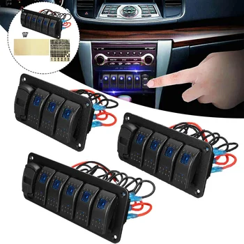 12V/24V Circuit Breaker 4/5/6 Gang Rocker Switch Panel Kit LED IP67 Waterproof Marine Boat Rocker Switch Panel Dual USB Slots
12V/24V Circuit Breaker 4/5/6 Gang Rocker Switch Panel Kit LED IP67 Waterproof Marine Boat Rocker Switch Panel Dual USB Slots