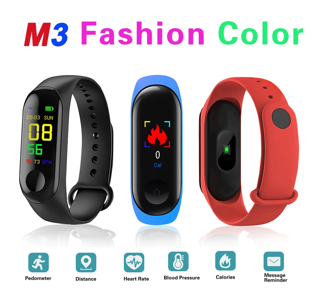 M3 Smart Wristband Bracelet with Replacement Straps Smart Band Heart Rate Activity Fitness Tracker Smart Watch M3 Not MI band 3
M3 Smart Wristband Bracelet with Replacement Straps Smart Band Heart Rate Activity Fitness Tracker Smart Watch M3 Not MI band 3