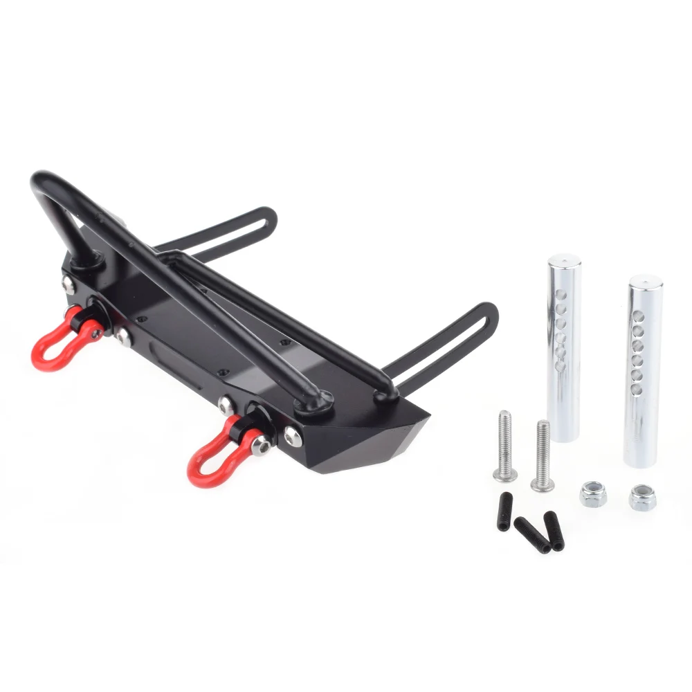 RC 1/10 Scale Metal Front Bumper Bull Bar w/ Shackles for Axial SCX10 RC Crawler RC4WD D110 D90 RC Car Parts
RC 1/10 Scale Metal Front Bumper Bull Bar w/ Shackles for Axial SCX10 RC Crawler RC4WD D110 D90 RC Car Parts